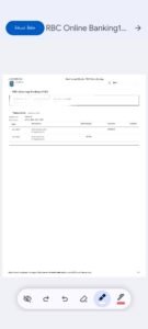 דף חשבון בנק RBC הפקדה לברוקר Eightcap מסחר