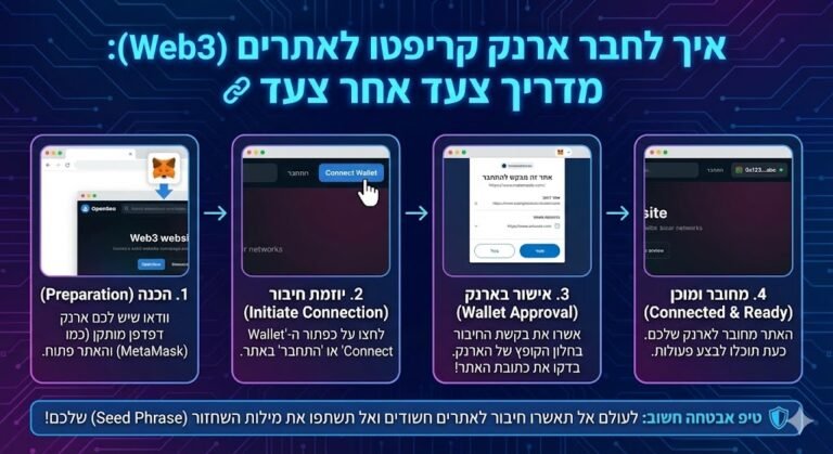 איך לחבר ארנק קריפטו לאתרים