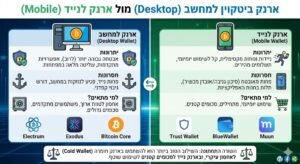 ארנק ביטקוין למחשב (Desktop) מול ארנק לנייד