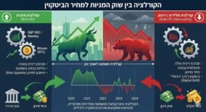 הקורלציה בין שוק המניות למחיר הביטקוין