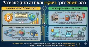 כמה חשמל צורך ביטקוין והאם זה מזיק לסביבה