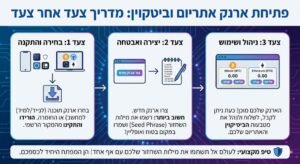 פתיחת ארנק אתריום וביטקוין: מדריך צעד אחר צעד