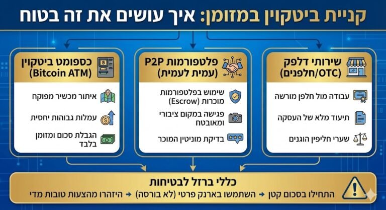 קניית ביטקוין במזומן